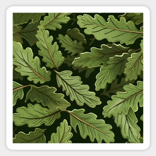 Green Leaves Pattern 20 Sticker